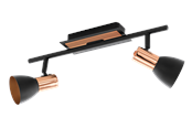 Lampen - EGLO BARNHAM Spot, schwarz, kupfer - 94585