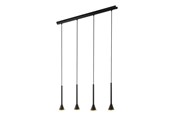 Lampen - EGLO CORTADERAS Hängeleuchte, schwarz, gold - 97605
