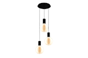 Lampen - EGLO POZUETA Hängeleuchte, schwarz - 98663