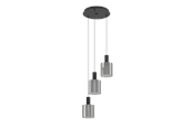 Lampen - EGLO GOROSIBA Hängeleuchte, schwarz-transparent - 98754