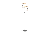 Lampen - EGLO TOWNSHEND Stehleuchte, schwarz, braun *DEMO* - 43516