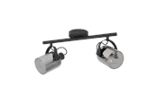 Lampen - EGLO BERREGAS Spot, schwarz-transparent - 99053