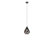 Lampen - EGLO CARLTON 1 Hängeleuchte, schwarz, kupfer - 49997
