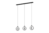 Lampen - EGLO ARISCANI Hängeleuchte, schwarz-transparent - 98652
