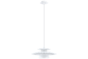 Lampen - EGLO BRENDA Hängeleuchte, weiss, nickel-matt - 33699