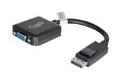 Kabel und Drähte - C2G 20cm DisplayPort to VGA Adapter Converter - DP Male to VGA Female - Black - VGA adapter - 20 cm - 84323