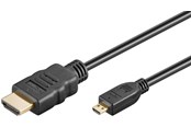 Display Kabel - Pro HDMI - Micro HDMI 2.0 - 5m - Schwarz - MHDMI20B-5