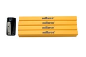 Utensilien zum Schreiben und Zeichnen - Millarco Carpenter's pencils 12 pcs. with sharpener - 40344