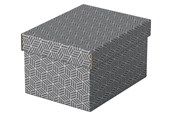 Archivierung und Aufbewahrung - Esselte Home Aufbewahrungsboxen, Klein, Grau, 3 Stück Grau - 628281