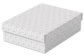 Archivierung und Aufbewahrung - Esselte  Home Aufbewahrungs- und Geschenkboxen Mittel, flach, 3 Stück Weiß - 628284