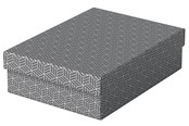 Archivierung und Aufbewahrung - Esselte Home Aufbewahrungs- und Geschenkboxen Mittel, flach, 3 Stück Grau - 628285