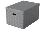 Archivierung und Aufbewahrung - Esselte Home Aufbewahrungsboxen Groß, 3 Stück Grau - 628287