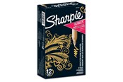 Utensilien zum Schreiben und Zeichnen - Sharpie Metallic-Permanentmarker | feine Spitze | Gold | 12er-Box - 1891062