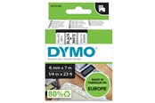 Papier, Fotopapier und Etiketten - DYMO D1-Etikettenband | schwarz auf weiß | 6 mm x 7 m - 43613