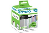 Papier, Fotopapier und Etiketten - DYMO LabelWriter-Mehrzwecketiketten/große Ordnerrücken-Etiketten | 59 mm x 190 mm | Rolle mit 110 leicht ablösbaren Etiketten | selbstklebend - S0722480
