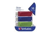 USB-Stick - Verbatim Slider - 16GB - USB-Stick - 49326
