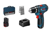 Schraub/Bohrmaschinen - Bosch Professional GSR 12V-15 PROFESSIONAL BORE-/SKRUEMASKINE MED 2X - 060186810H