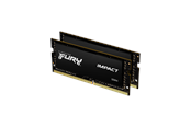 RAM - Kingston FURY Impact DDR4-3200 - 32GB - CL20 - Dual Channel (2 pcs) - Intel XMP - Schwarz - KF432S20IBK2/32