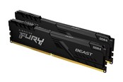 RAM - Kingston FURY Beast DDR4-3600 - 16GB - CL17 - Dual Channel (2 pcs) - Intel XMP - Schwarz - KF436C17BBK2/16