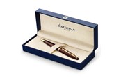 Utensilien zum Schreiben und Zeichnen - Waterman Carène Kugelschreiber | Marine Amber mit Clip aus 23-karätigem Gold | mittlere Schreibspitze | blaue Tinte | Geschenkbox - S0700940