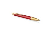 Utensilien zum Schreiben und Zeichnen - Parker IM Kugelschreiber | Rote Premiumlackierung mit goldenen Zierteilen | Mittlere Schreibspitze mit blauer Nachfüllmine | Geschenkbox - 2143644
