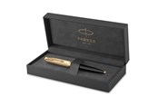 Utensilien zum Schreiben und Zeichnen - Parker 51 Kugelschreiber | Luxuriöser Schwarzer Schaft mit Goldzierteilen | Mittlere Schreibspitze in 18k Gold mit Schwarzer Nachfüllmine | Geschenkbox - 2123513