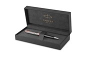 Utensilien zum Schreiben und Zeichnen - Parker PARKER Sonnet Kugelschreiber | Premium Metal & Grey Satinierung mit Rotgoldbeschichtung | Medium Spitze mit schwarzer Tinte Nachfüllen | Geschenkbox - 2119791