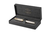 Utensilien zum Schreiben und Zeichnen - Parker Sonnet Füllfederhalter | Silberner Mistral | Feine Feder | Geschenkpackung - 2119792