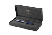 Utensilien zum Schreiben und Zeichnen - Parker Sonnet Kugelschreiber | Blaue Lackierung | Mittlere Spitze | schwarze Tinte | Geschenkbox - 1931536