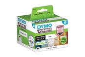 Papier, Fotopapier und Etiketten - DYMO LabelWriter Hochleistungs-Etiketten | 25 mm x 89 mm | weißes Kunststoff-Etikett | 2 Rollen mit 350 Etiketten - 2112285