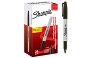 Utensilien zum Schreiben und Zeichnen - Sharpie Permanent Marker | Marker Stifte mit feiner Spitze | schwarz | 24 Stück Market Set - 2077128