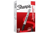 Utensilien zum Schreiben und Zeichnen - Sharpie Permanent Marker | Marker Stifte mit feiner Spitze | schwarz | 12 Stück Market Set - S0810930