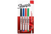 Utensilien zum Schreiben und Zeichnen - Sharpie Permanent Marker | Marker Stifte mit ultra-feiner Spitze | gemischte Standardfarben | 4 Stück - 1985879