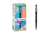 Utensilien zum Schreiben und Zeichnen - Paper Mate Flair Filzstifte | mittlere Spitze (0,7 mm) | Schwarz | 12 Stück - S0190973