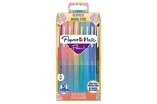 Utensilien zum Schreiben und Zeichnen - Paper Mate Papermate Flair-Stift | mittlere Spitze (0,7 mm) | Gemischte Farben | Tasche mit 16 Stiften - 2061394