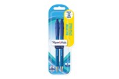 Utensilien zum Schreiben und Zeichnen - Paper Mate Flexgrip Ultra-Druckkugelschreiber | mittlere Spitze (1,0 mm) | blau | 2er-Packung - 2027754