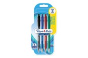 Utensilien zum Schreiben und Zeichnen - Paper Mate Flexgrip Ultra-Druckkugelschreiber | mittlere Spitze (1,0 mm) | sortierte Farben | 4er-Packung - 2027736