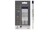 Utensilien zum Schreiben und Zeichnen - Parker Kugelschreiberminen | mittlere Spitze | schwarze QUINKflow Tinte | 10 Ersatzminen für Kugelschreiber - 2119153