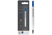 Utensilien zum Schreiben und Zeichnen - Parker Ersatzminen für Tintenroller | mittlere Spitze | blaue QUINK Tinte | 1 Stück - S0881250