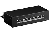Netzwerk - Kabel - Pro CAT 6a Mini/Desktop Patch Panel 8 Port black - Schwarz - 4040849620652