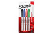 Utensilien zum Schreiben und Zeichnen - Sharpie Permanent Marker | Marker Stifte mit feiner Spitze | gemischte Farben | 4 Stück - 1985858