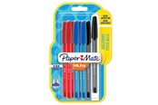 Utensilien zum Schreiben und Zeichnen - Paper Mate InkJoy 100ST Kugelschreiber  | mittlere Spitze (1,0 mm) | Schwarze, blaue & rote Tinte | 8 Stück - 1956745