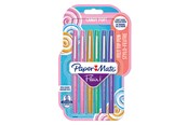 Utensilien zum Schreiben und Zeichnen - Paper Mate Flair Filzstifte | mittlere Spitze (0,7mm) | Candy POP Farben | 6 Stück - 2028899