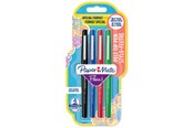 Utensilien zum Schreiben und Zeichnen - Paper Mate Flair Filzstifte | mittlere Spitze (0,7 mm) | Schwarz, Blau, Grün & Rot | 4 Stück - 2032365