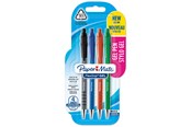 Utensilien zum Schreiben und Zeichnen - Paper Mate FlexGrip Gelstifte | 0,7 mm | schwarze | blaue | rote & grüne Tinte | 4 Stück - 2108216