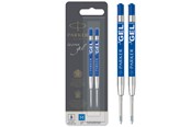 Utensilien zum Schreiben und Zeichnen - Parker Gelstifteminen | mittlere Schreibspitze (0,7 mm) | blaue QUINK Tinte | 2 Stück - S0881510