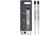 Utensilien zum Schreiben und Zeichnen - Parker Kugelschreiberminen | mittlere Spitze | schwarze QUINKflow Tinte | 2 Ersatzminen für Kugelschreiber - S0909560