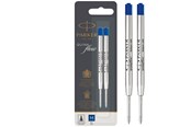 Utensilien zum Schreiben und Zeichnen - Parker Kugelschreiberminen | mittlere Schreibspitze | blaue QUINKflow Tinte | 2 Ersatzminen für Kugelschreiber - 1950373