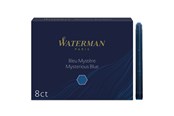 Utensilien zum Schreiben und Zeichnen - Waterman Füller-Tintenpatronen | Extra lang | Mysterious Blue | 8 Stück - S0110910