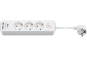 Stromkabel (Extern) - Pro 3-way power strip with switch and 2 - 4040849412646